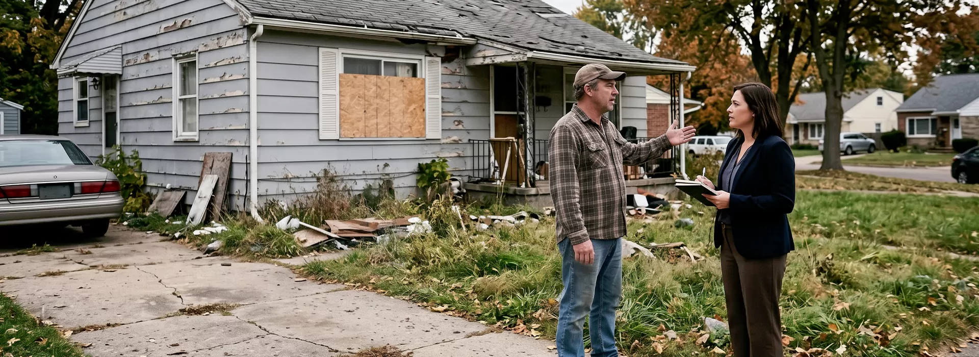 Sell Damaged House Flint, MI